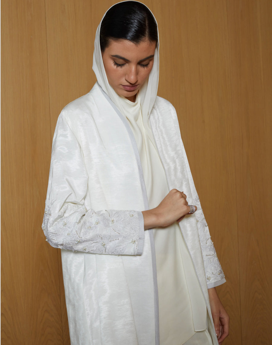 Classic White Abaya