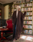 Espresso Linen Abaya