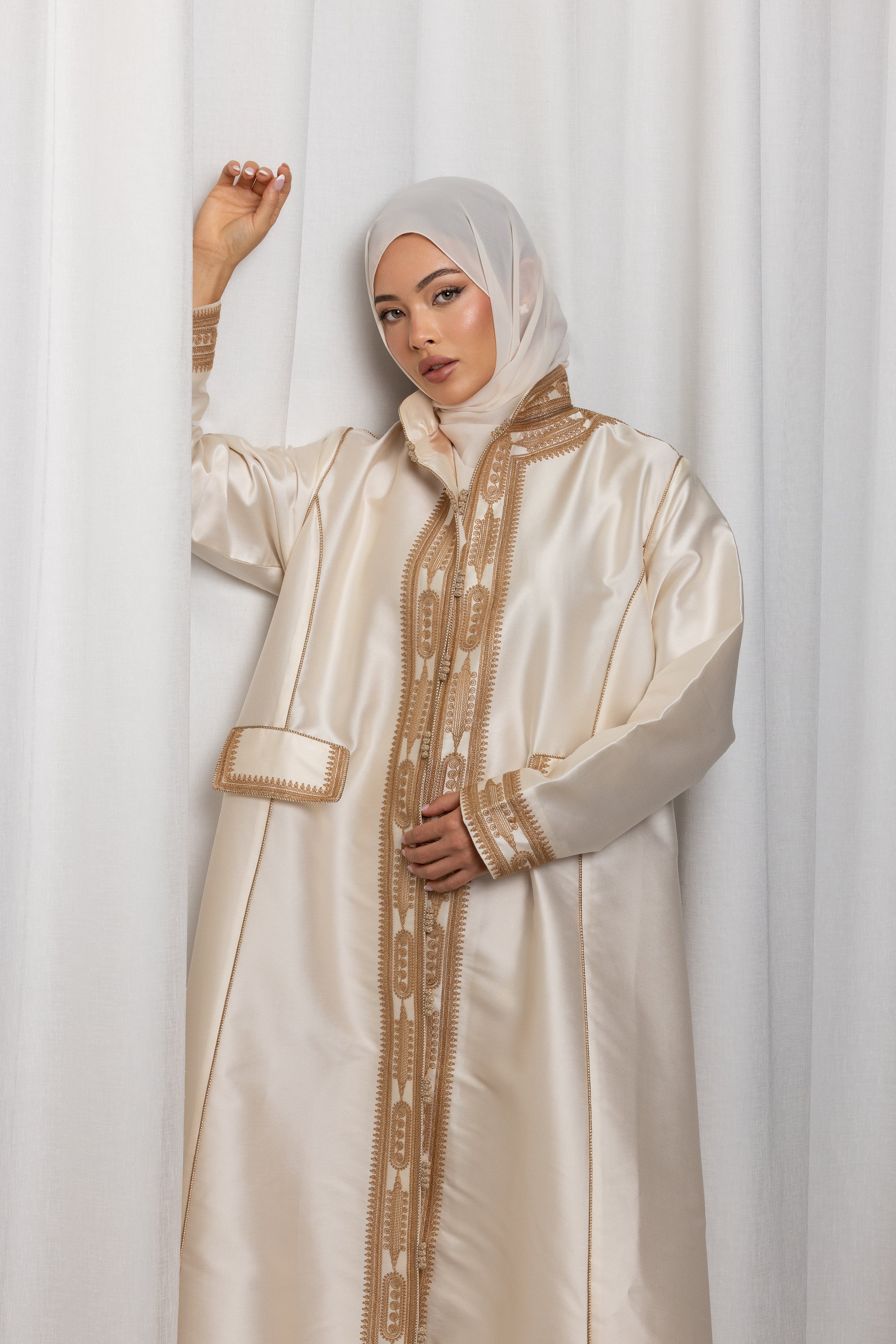 Golden Whisper Abaya