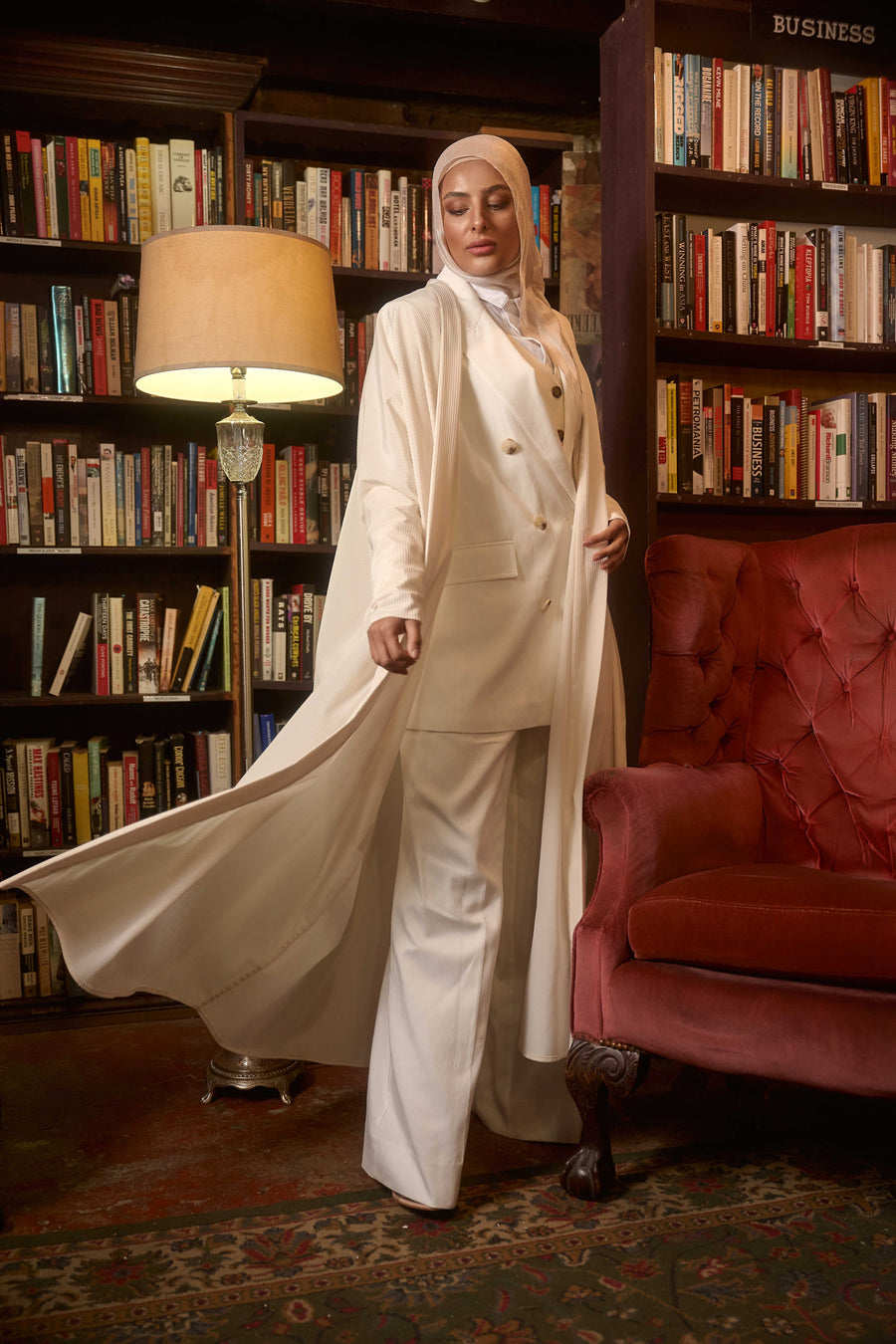 Ivory Serenity Abaya