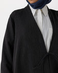 Charcoal Gingham Chic Abaya
