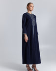 Royal Navy Velvet Abaya