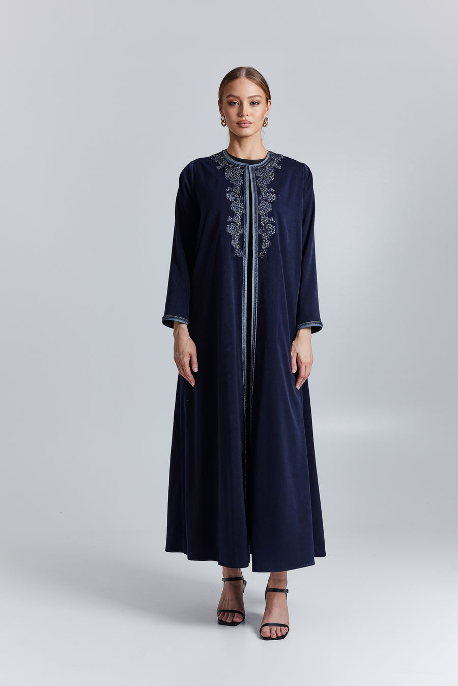 Royal Navy Velvet Abaya