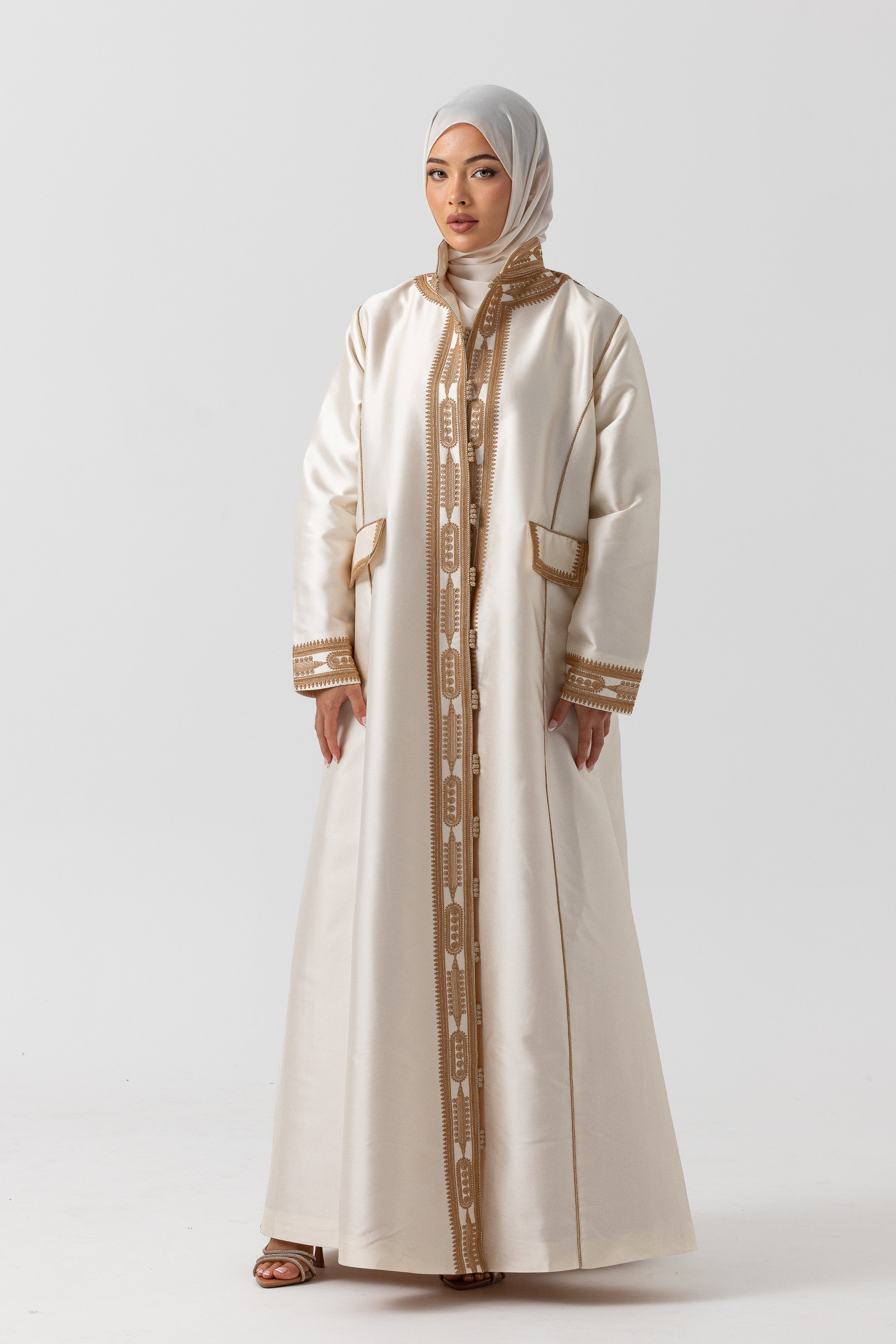 Golden Whisper Abaya