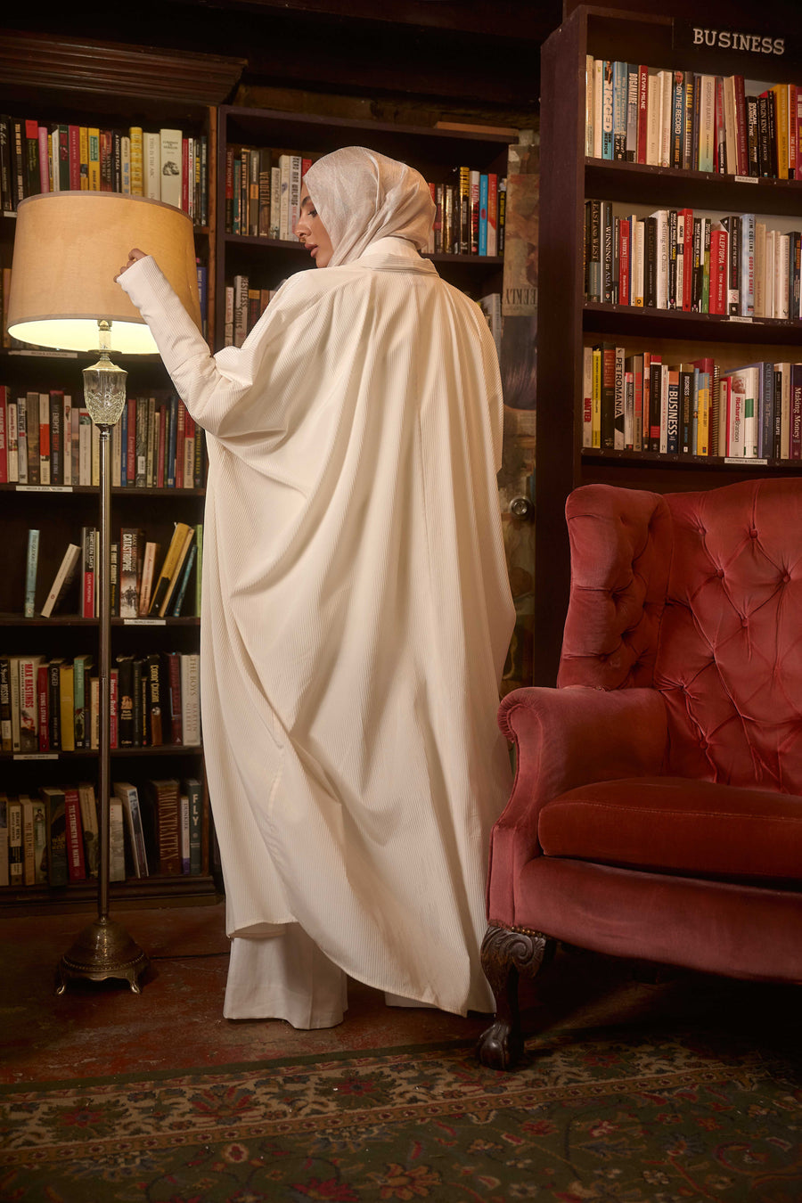 Ivory Serenity Abaya