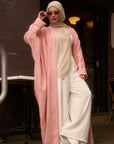 Blush Linen Abaya