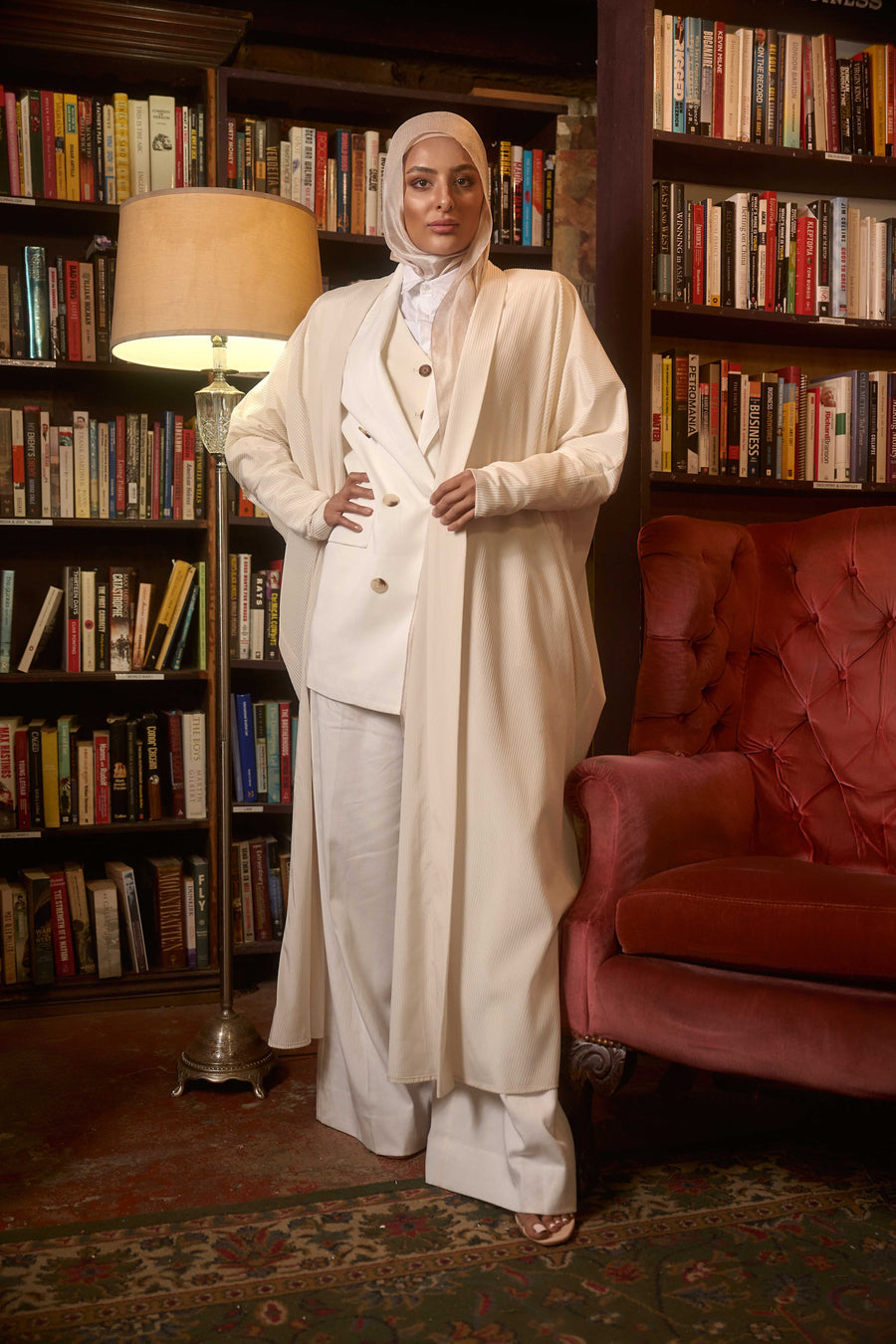 Ivory Serenity Abaya