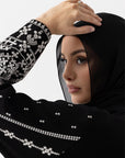 Noir Et Blanc Chic Abaya